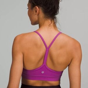 Lululemon Flow Y Bra - Vivid Plum Size 4